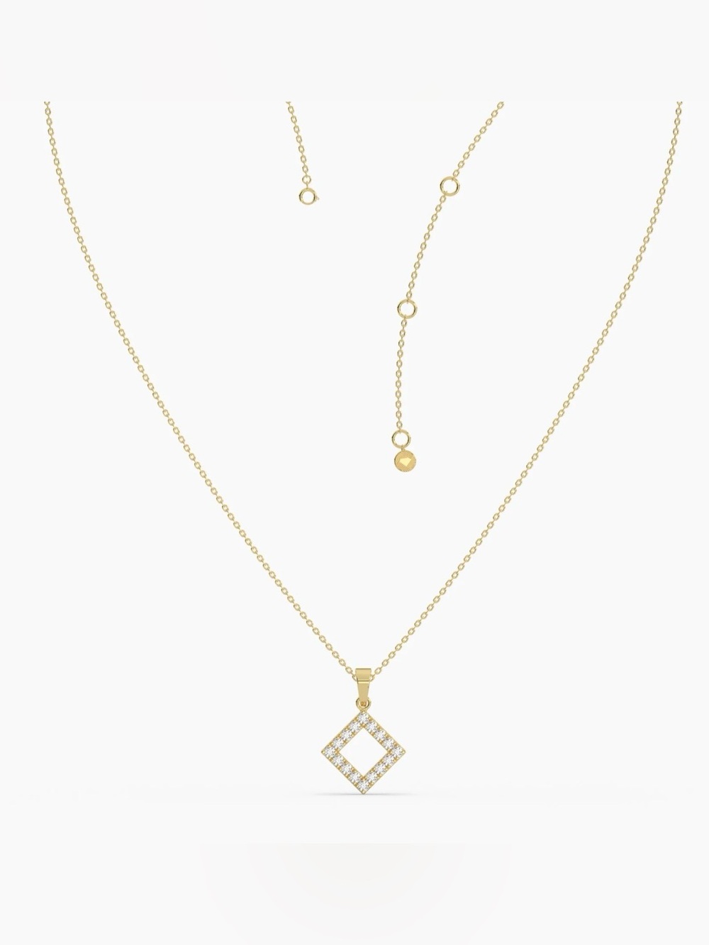 NWT Touchstone Crystal “Square One” Necklace; LBD Collection, Retired
